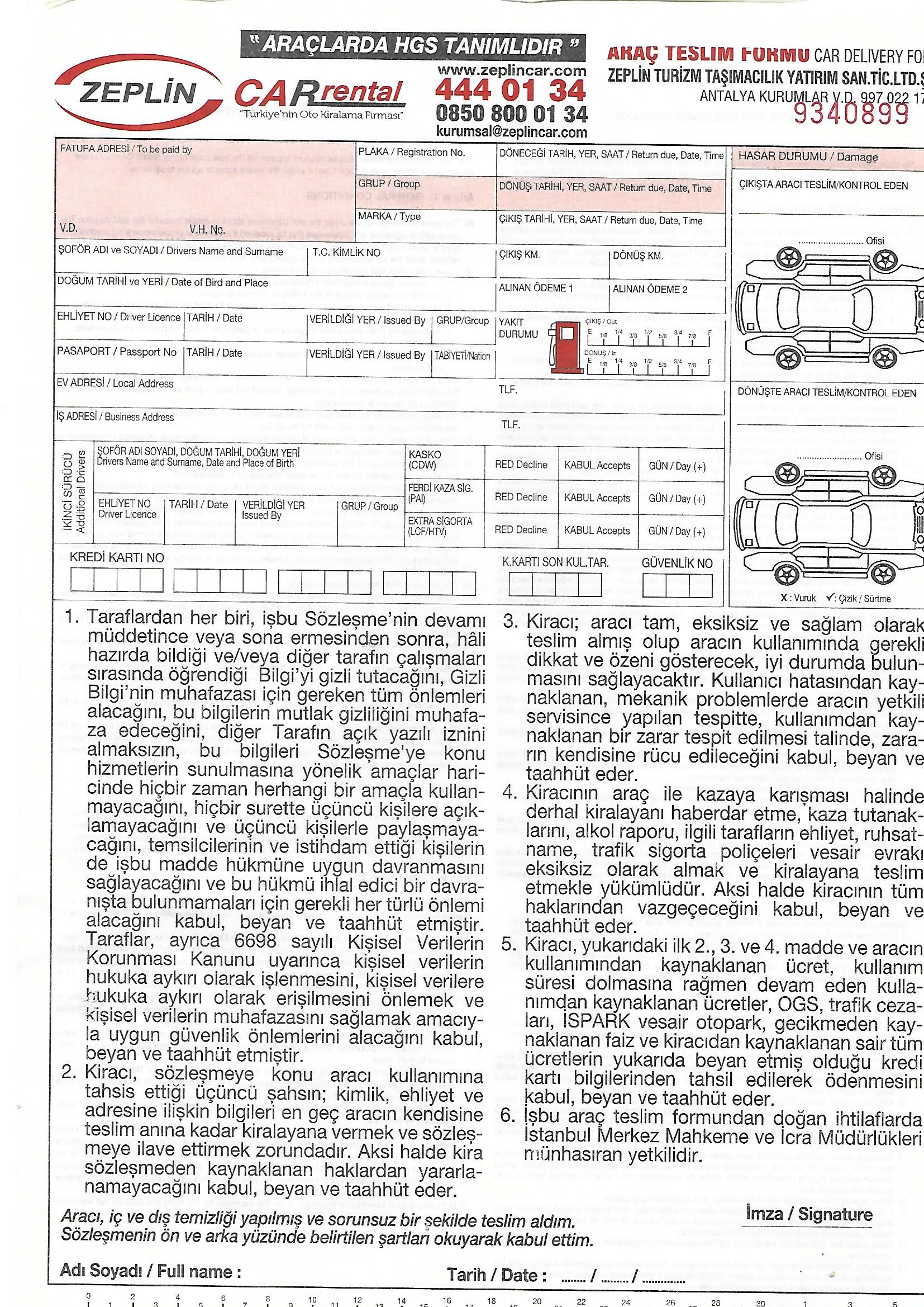 Kiralama Sözleşmesi